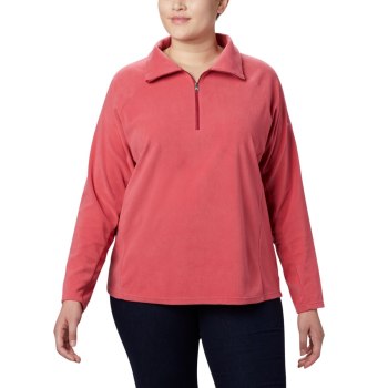 Columbia Glacial IV 1/2 Zip Plus Size, Sudaderas Rosas Para Mujer | 608254-CGH